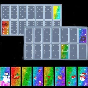New Domino Set Clear Silicone Resin Mold